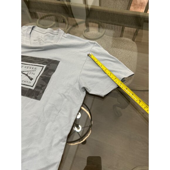 Grunt Style Mens Tactical T-Shirt With American Flag Sleeve Graphic Light Gray - Picture 6 of 8